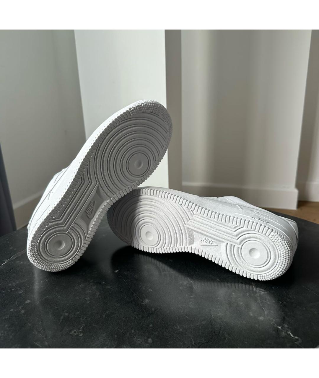 NIKE Белые низкие кроссовки / кеды из искусственной кожи, фото 7