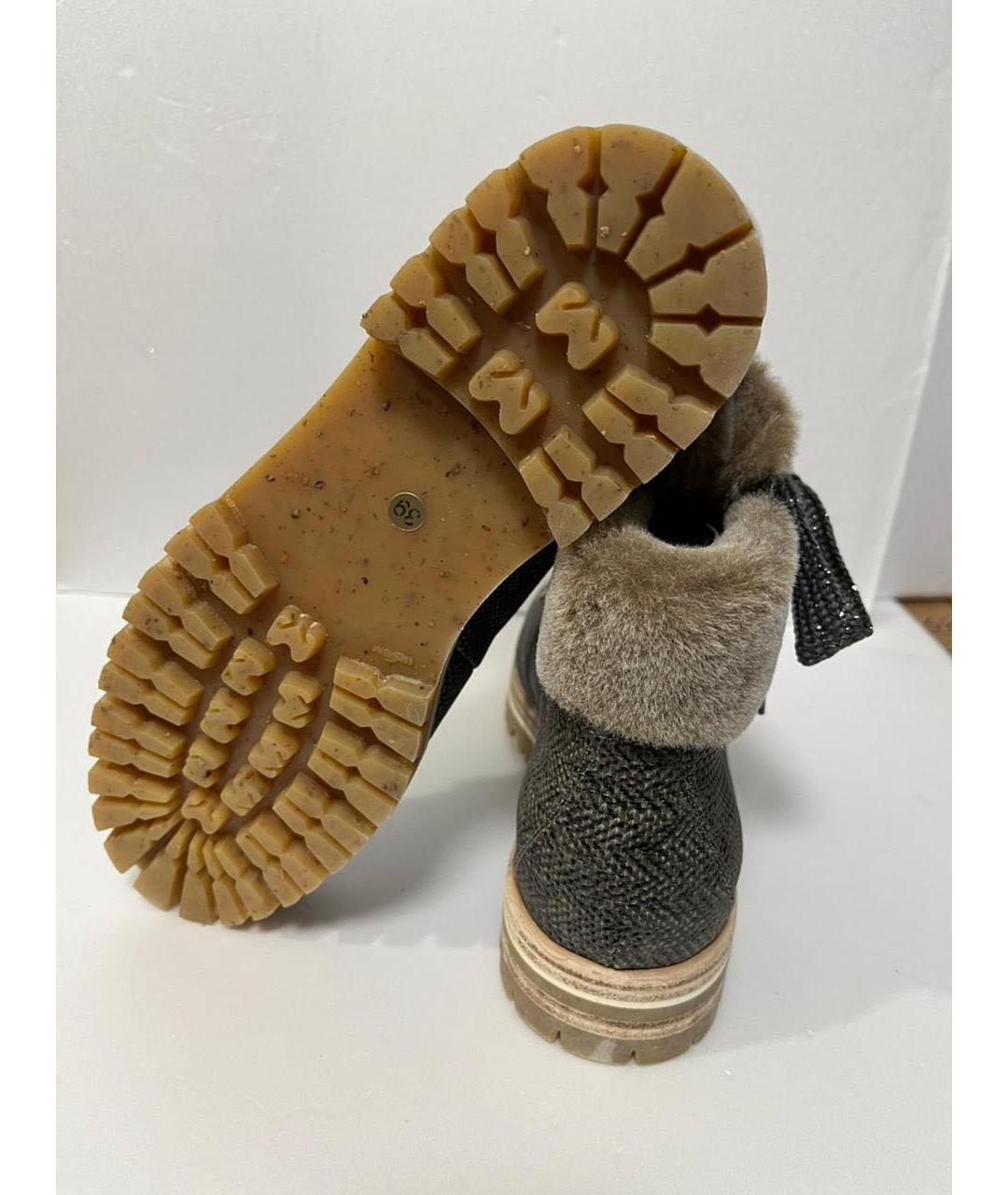 AGL Антрацитовые текстильные ботинки, фото 6