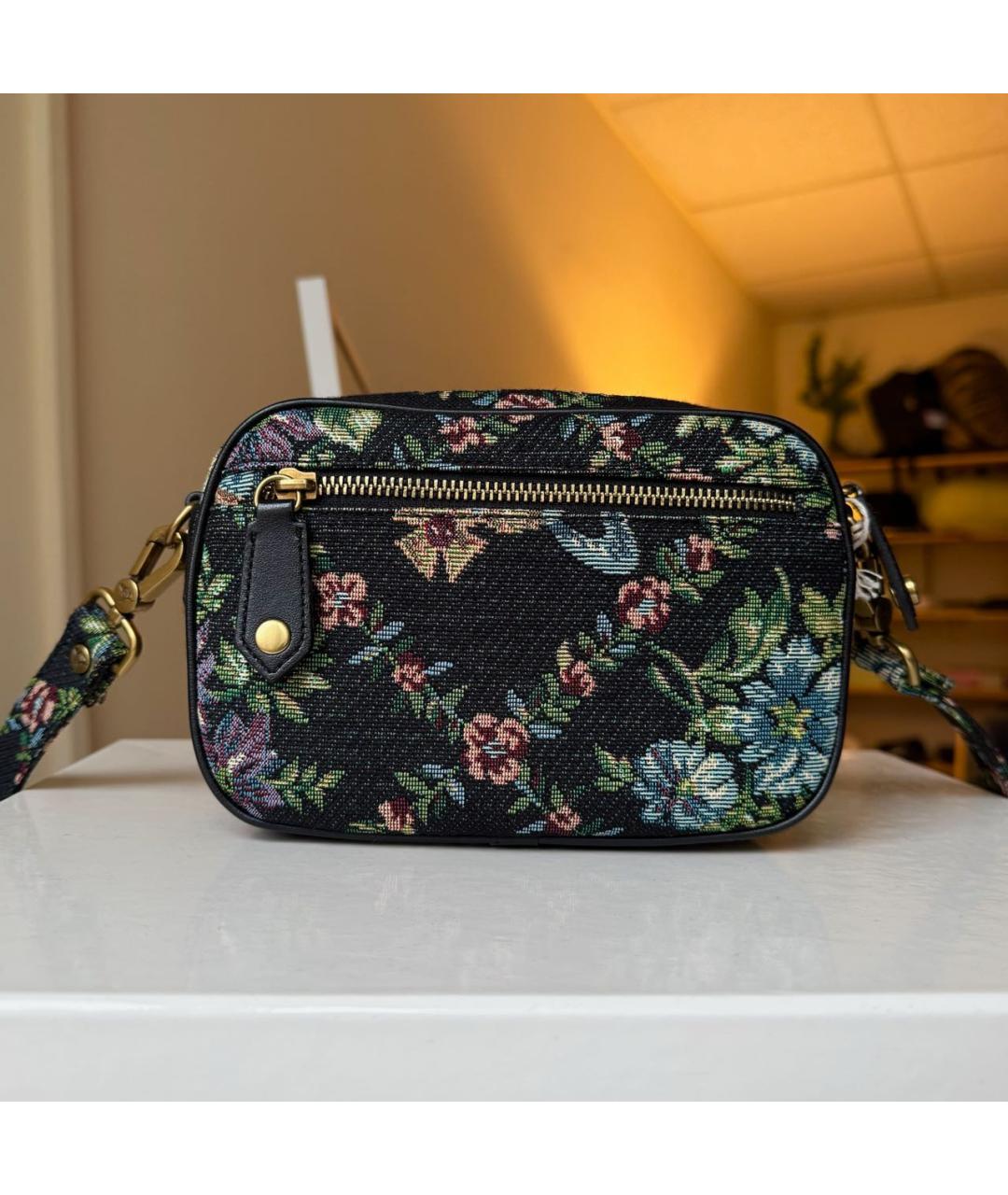 VIVIENNE WESTWOOD Черная тканевая сумка на плечо, фото 2