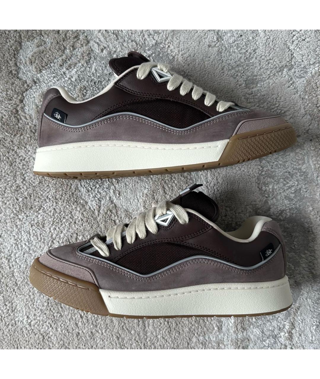 CACTUS JACK BY TRAVIS SCOTT Коричневые замшевые низкие кроссовки / кеды, фото 9