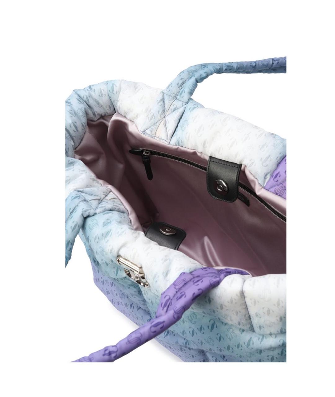 JIMMY CHOO Мульти тканевая сумка с короткими ручками, фото 4