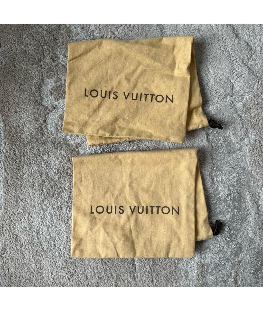 LOUIS VUITTON Бежевые кожаные низкие кроссовки / кеды, фото 6