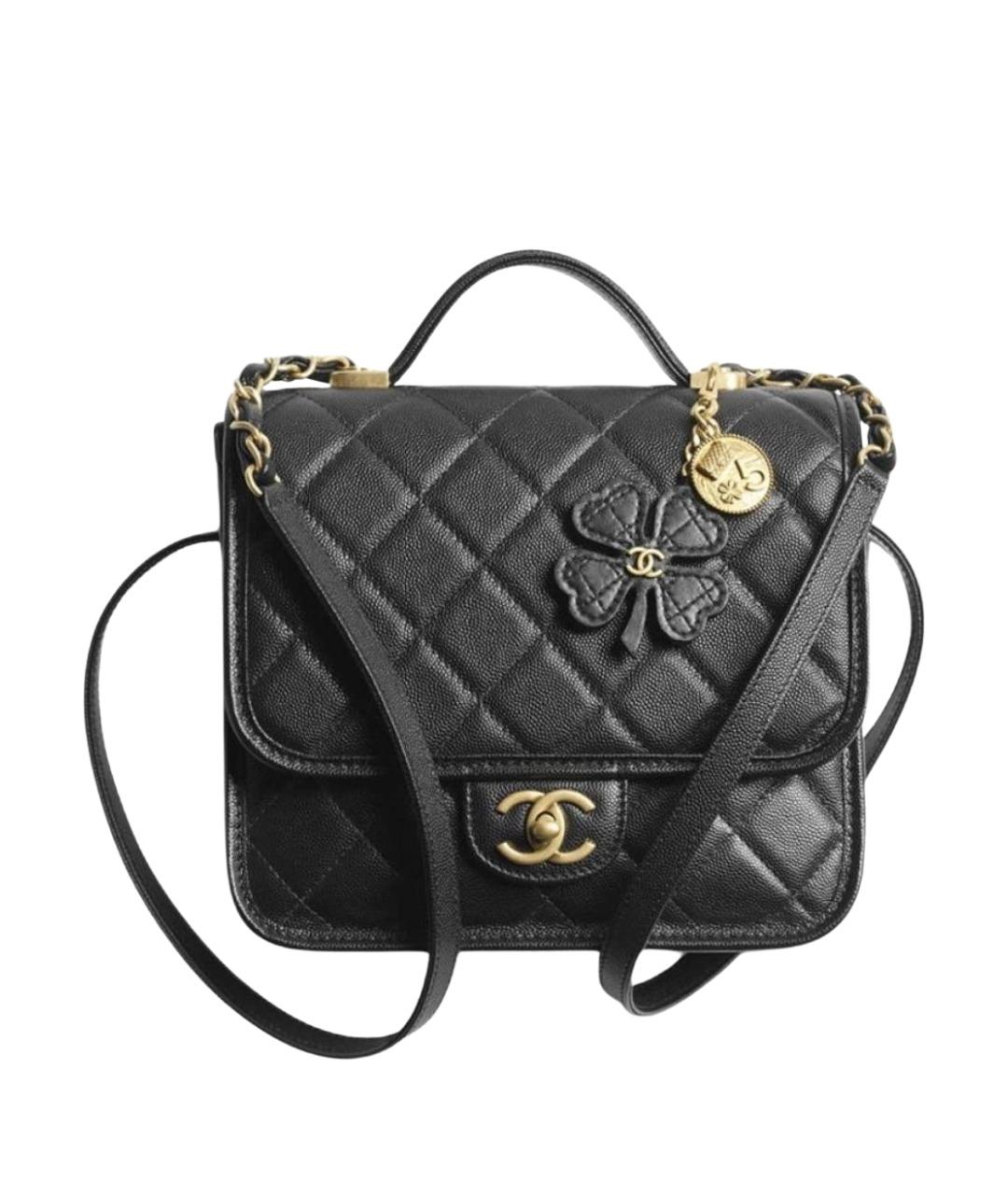 CHANEL Черный кожаный рюкзак, фото 1