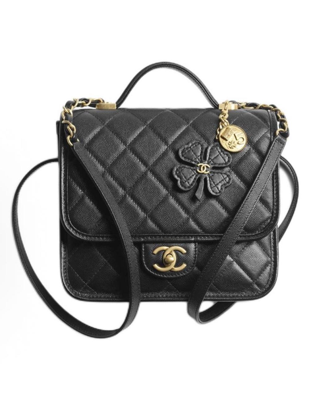 CHANEL Черный кожаный рюкзак, фото 9