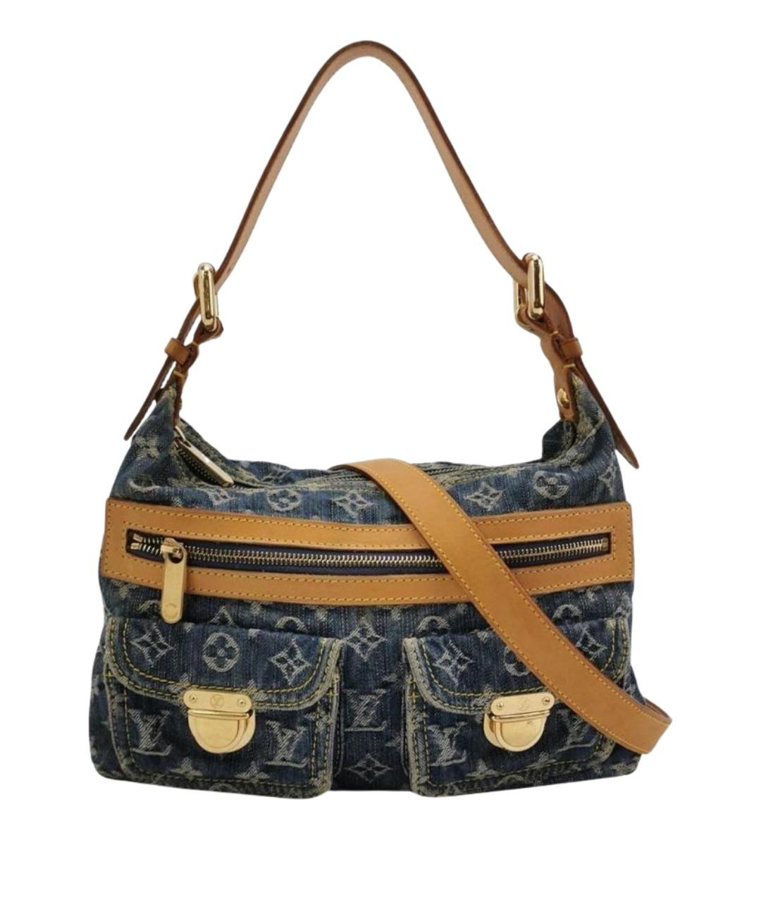 LOUIS VUITTON Голубая деним сумка через плечо, фото 1