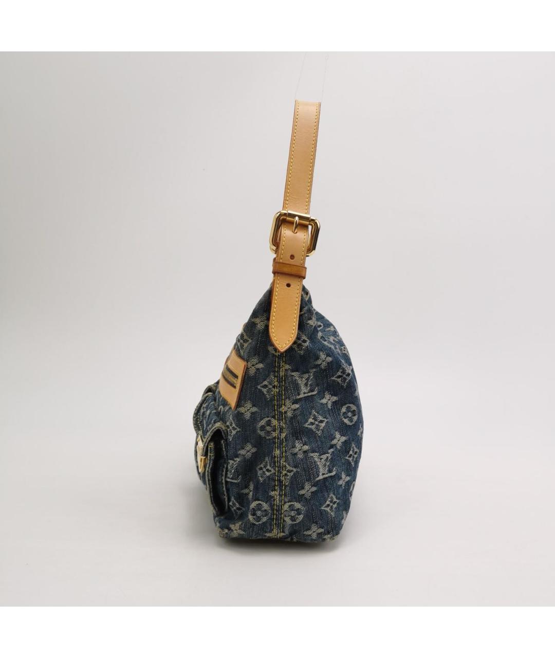 LOUIS VUITTON Голубая деним сумка через плечо, фото 2