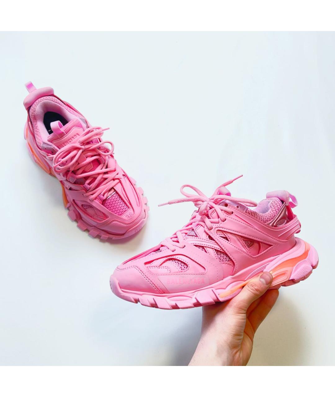 BALENCIAGA Розовые резиновые кроссовки, фото 3