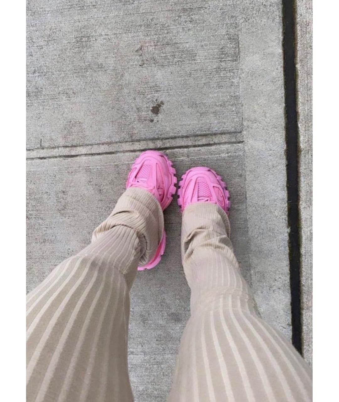 BALENCIAGA Розовые резиновые кроссовки, фото 7