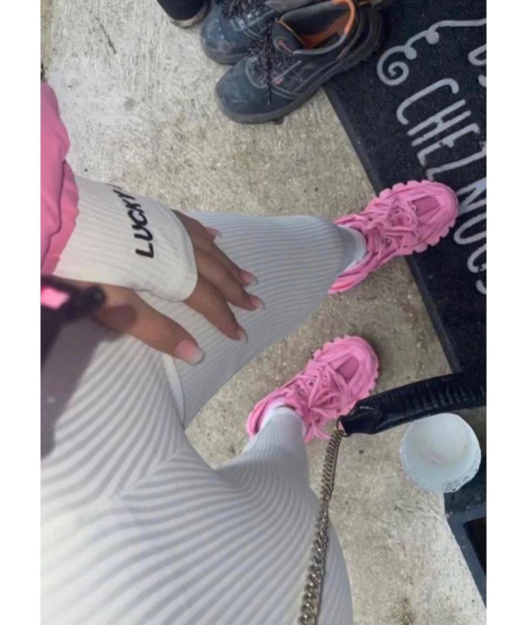 BALENCIAGA Розовые резиновые кроссовки, фото 8