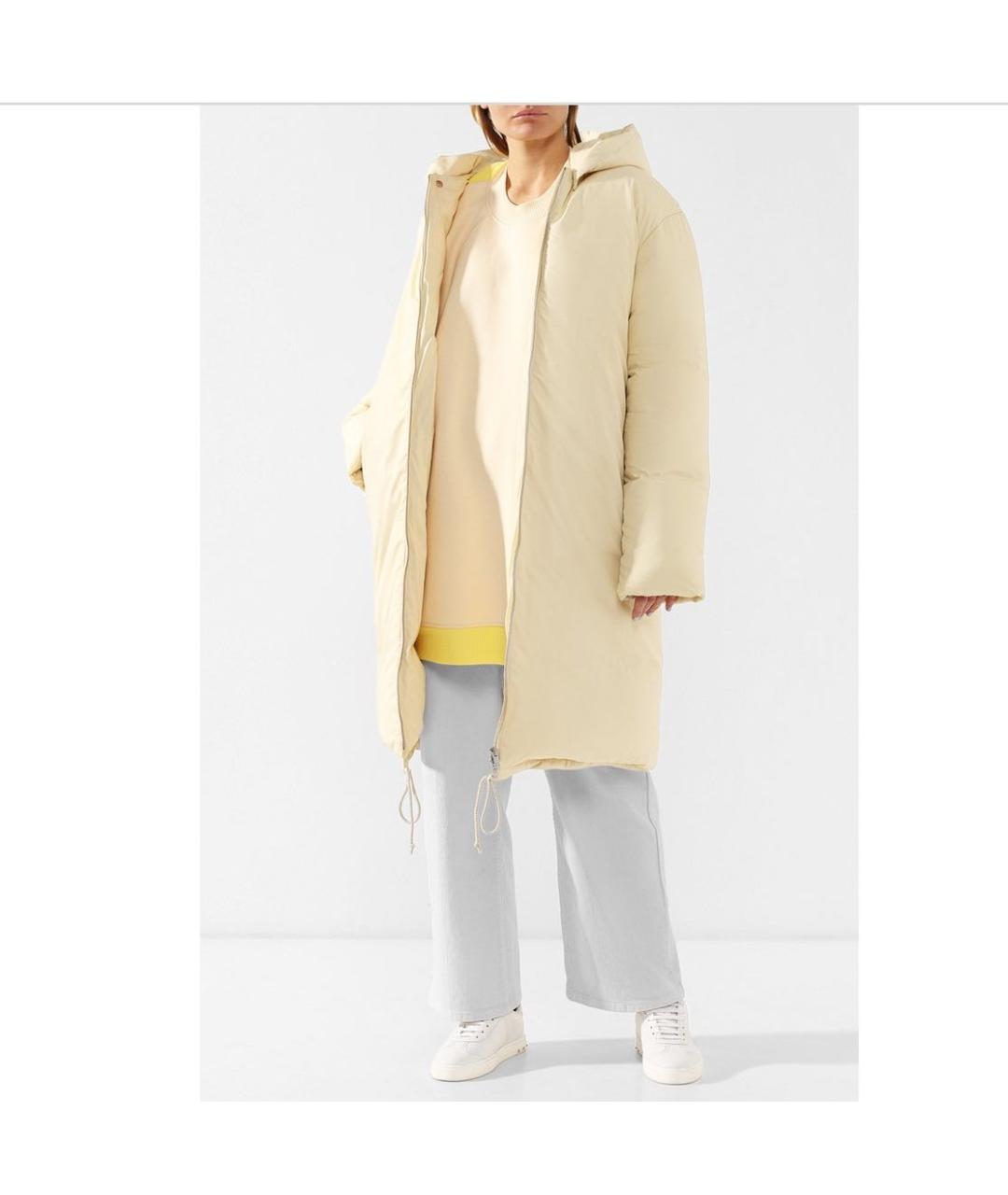 CELINE Бежевый хлопковый пуховик, фото 4