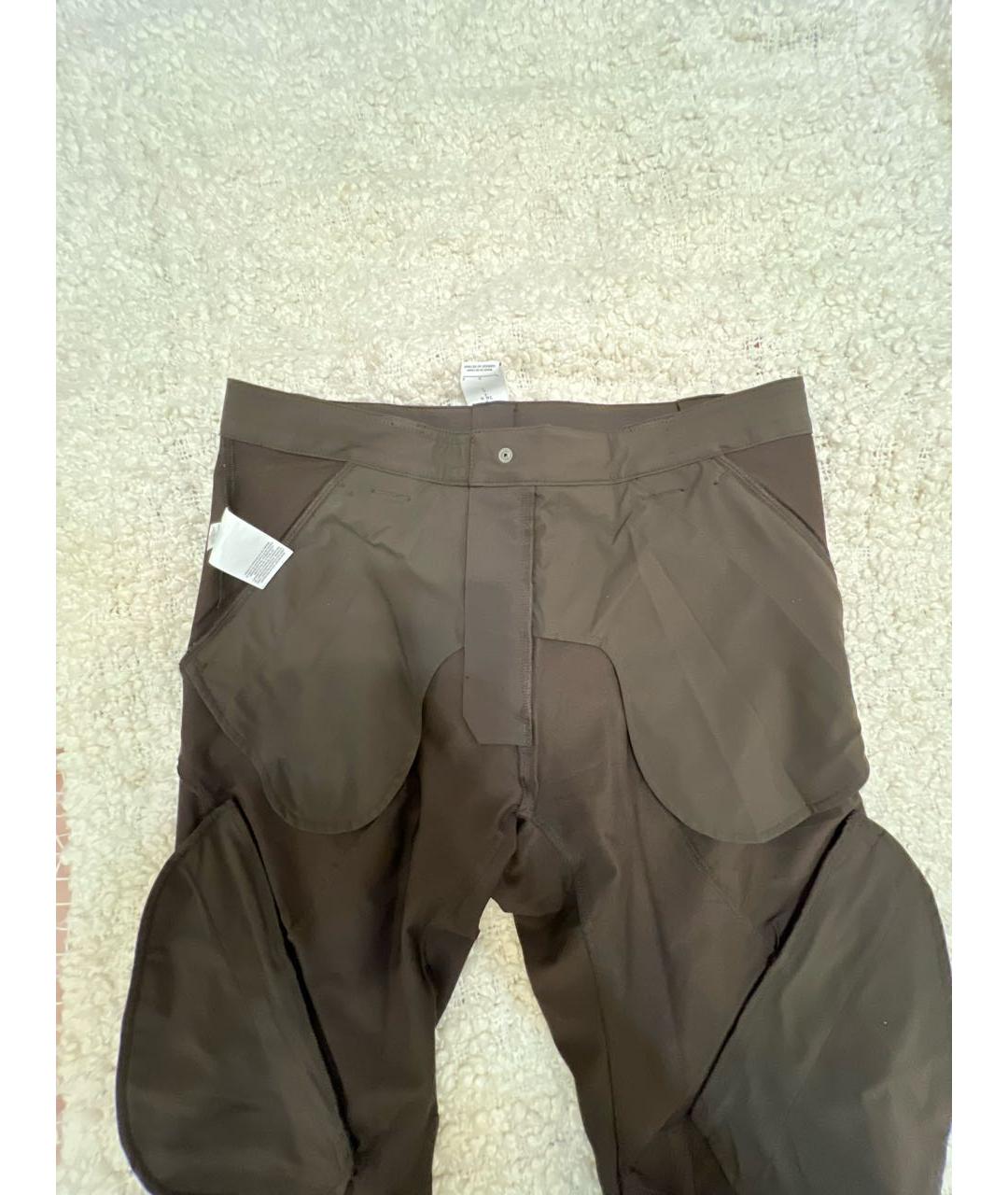 NIKE Коричневые полиэстеровые повседневные брюки, фото 3