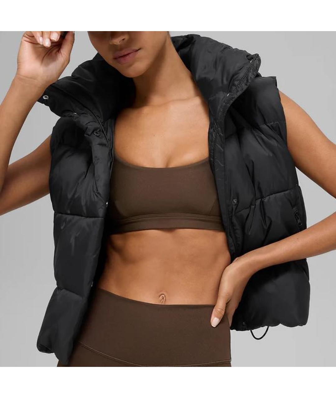 ALO YOGA Черный жилет, фото 2