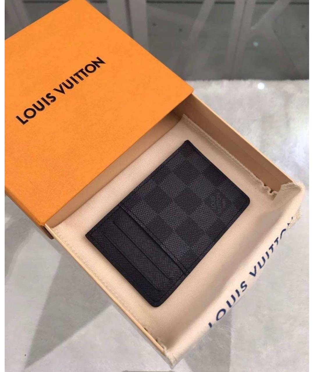 LOUIS VUITTON Черный кардхолдер, фото 7