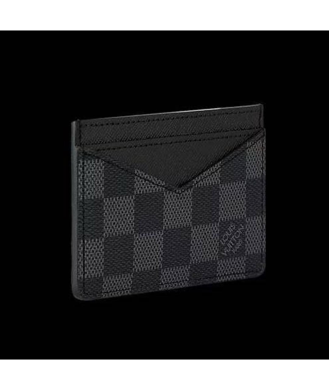 LOUIS VUITTON Черный кардхолдер, фото 3