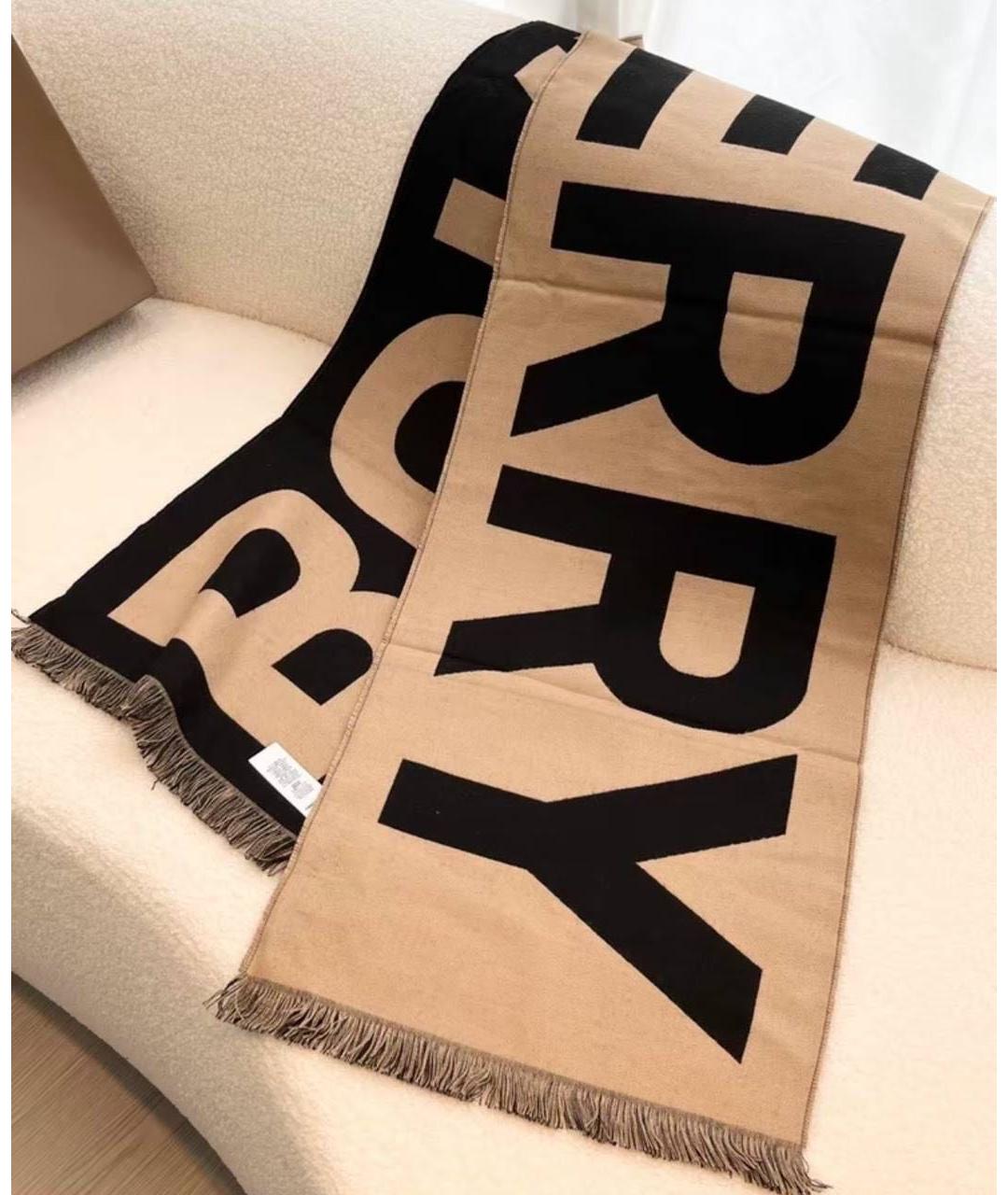 BURBERRY Мульти шерстяной шарф, фото 2