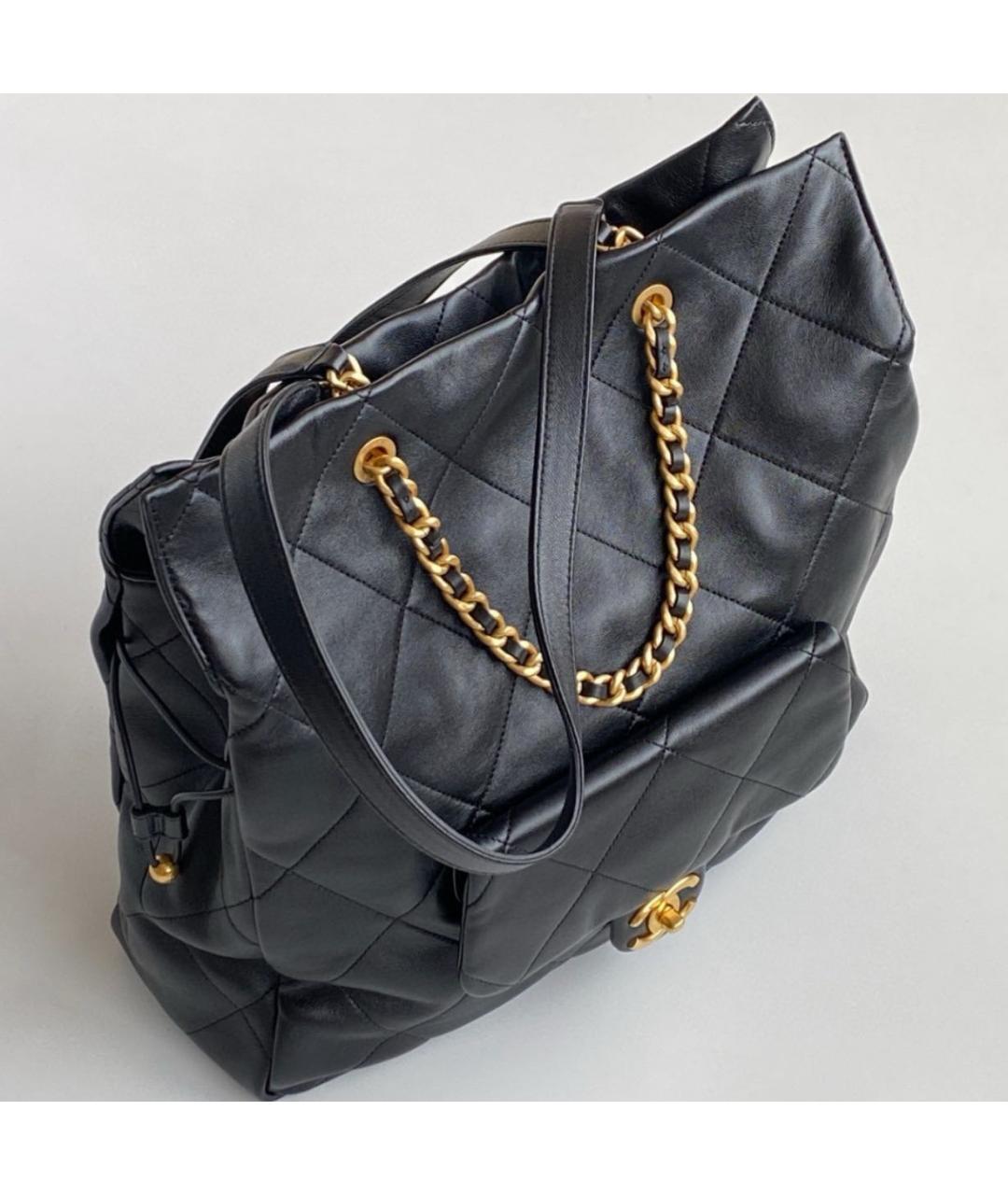 CHANEL Черная кожаная сумка через плечо, фото 3