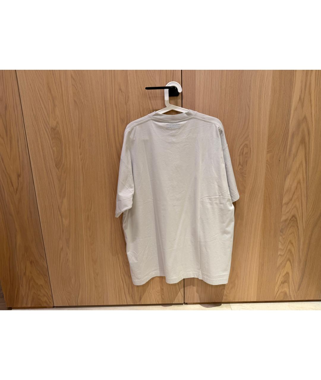 VETEMENTS Серая хлопковая футболка, фото 2