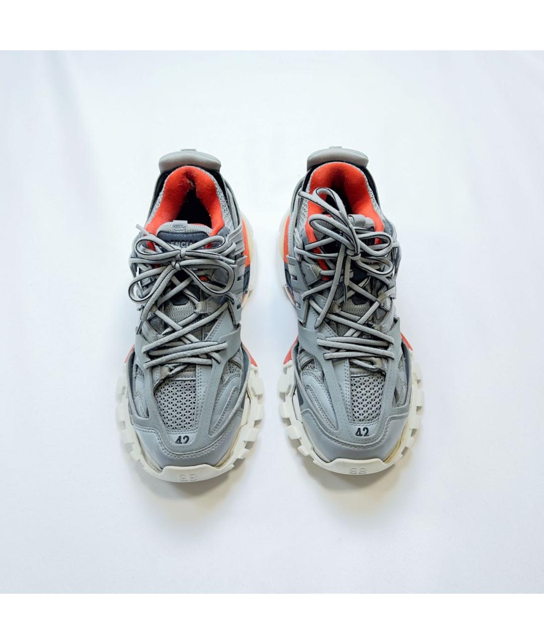 BALENCIAGA Серые резиновые низкие кроссовки / кеды, фото 4