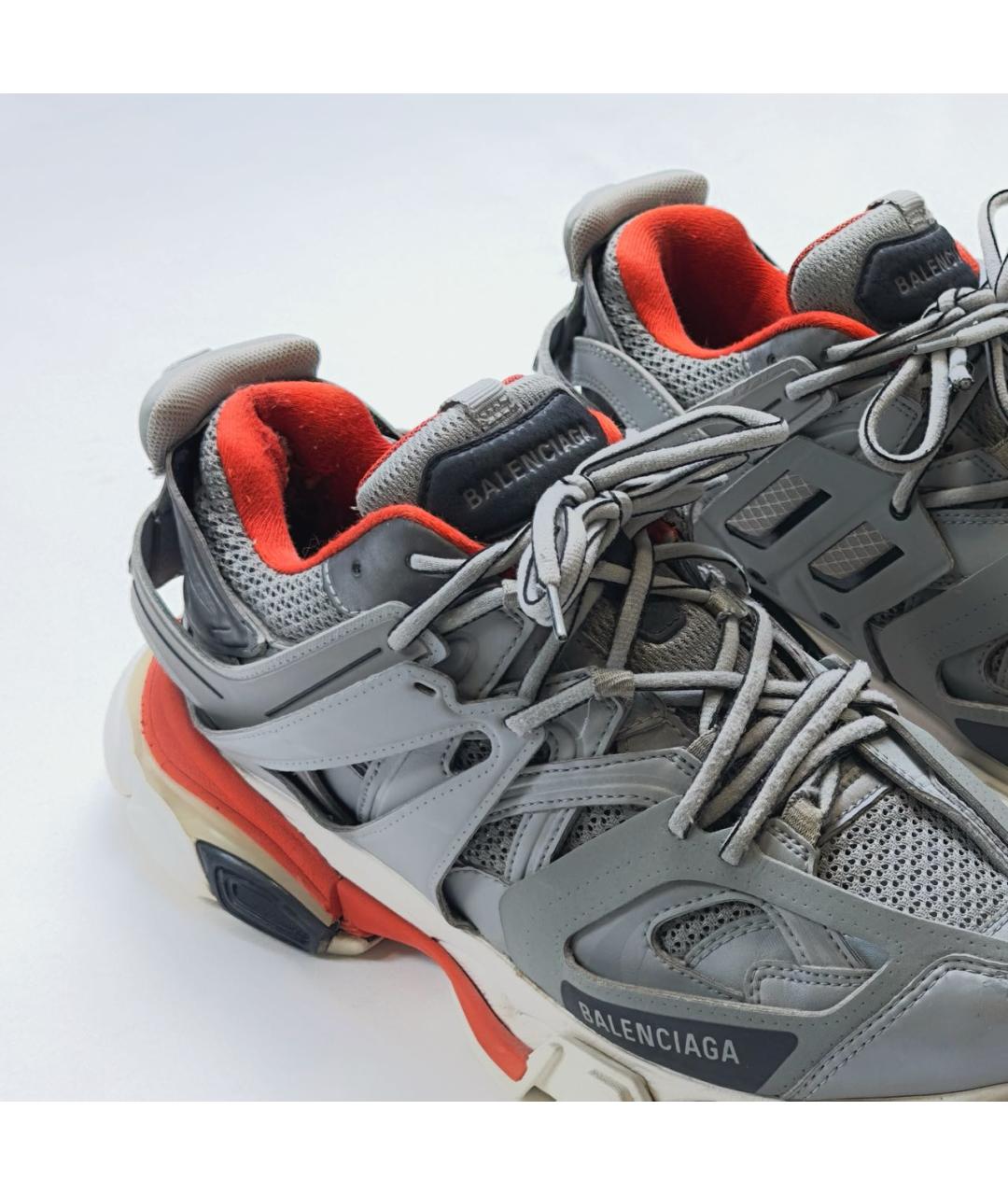 BALENCIAGA Серые резиновые низкие кроссовки / кеды, фото 3