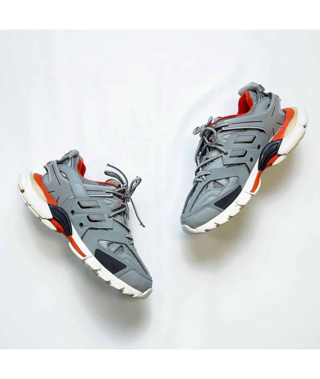 BALENCIAGA Серые резиновые низкие кроссовки / кеды, фото 7