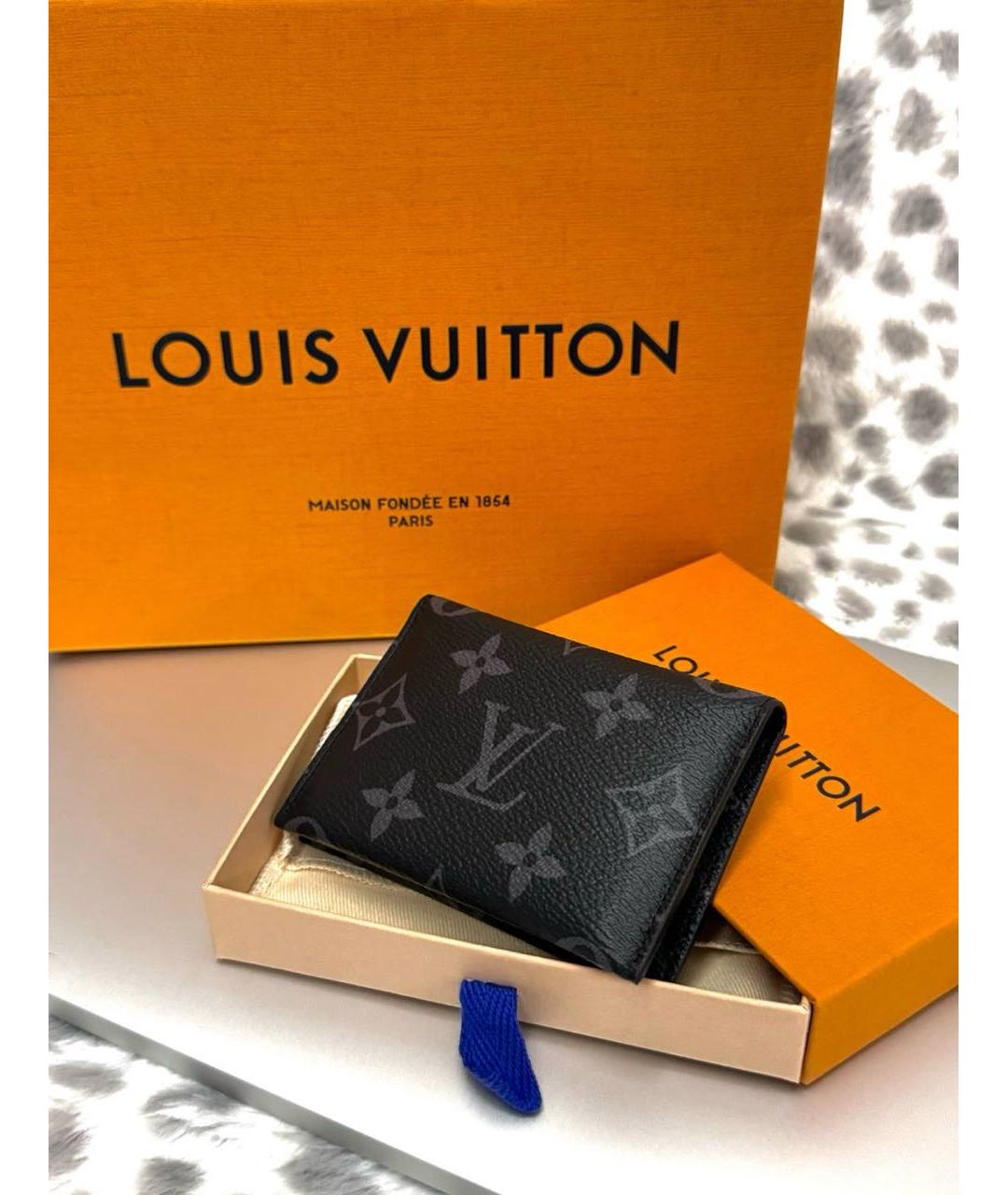 LOUIS VUITTON Черный кардхолдер, фото 5