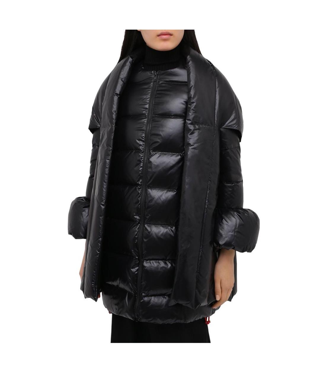 VALENTINO Черный полиамидовый пуховик, фото 5