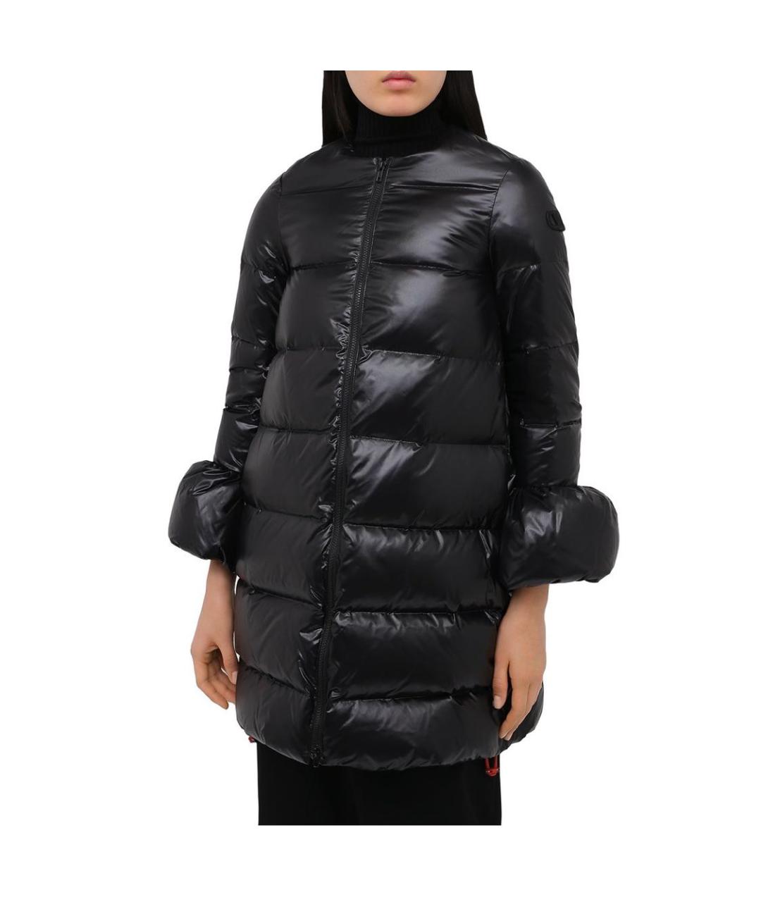 VALENTINO Черный полиамидовый пуховик, фото 4
