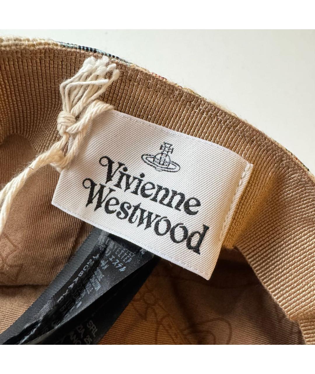 VIVIENNE WESTWOOD Бежевая хлопковая кепка/бейсболка, фото 6