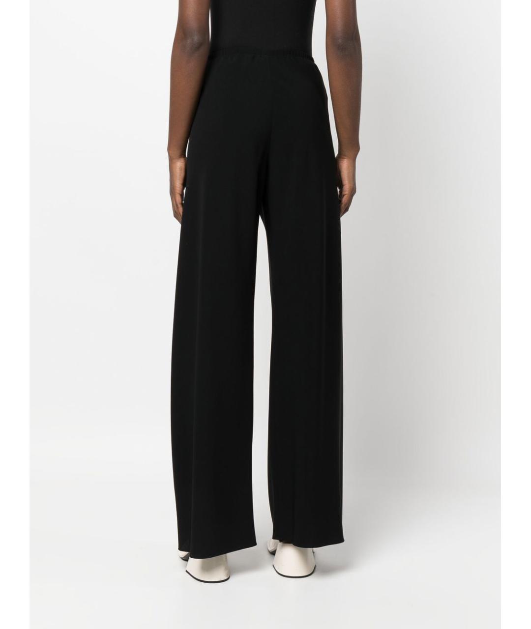 THE ROW Черные полиэстеровые брюки широкие, фото 4