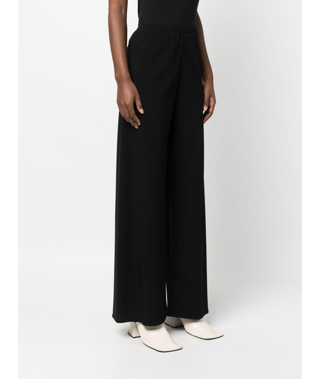 THE ROW Черные полиэстеровые брюки широкие, фото 2