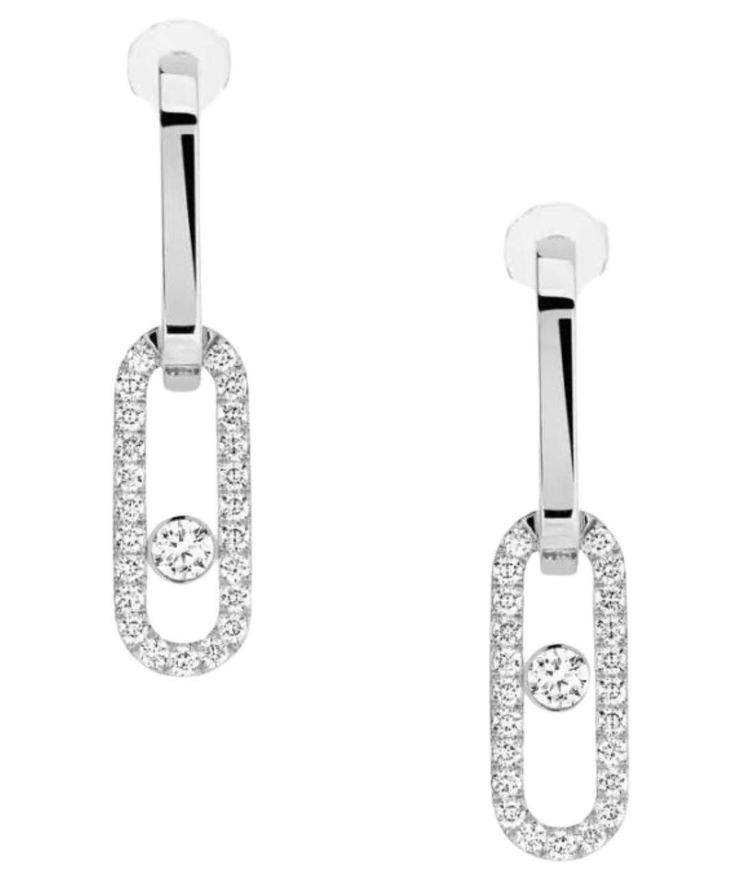 MESSIKA Серебряные серьги из белого золота, фото 1