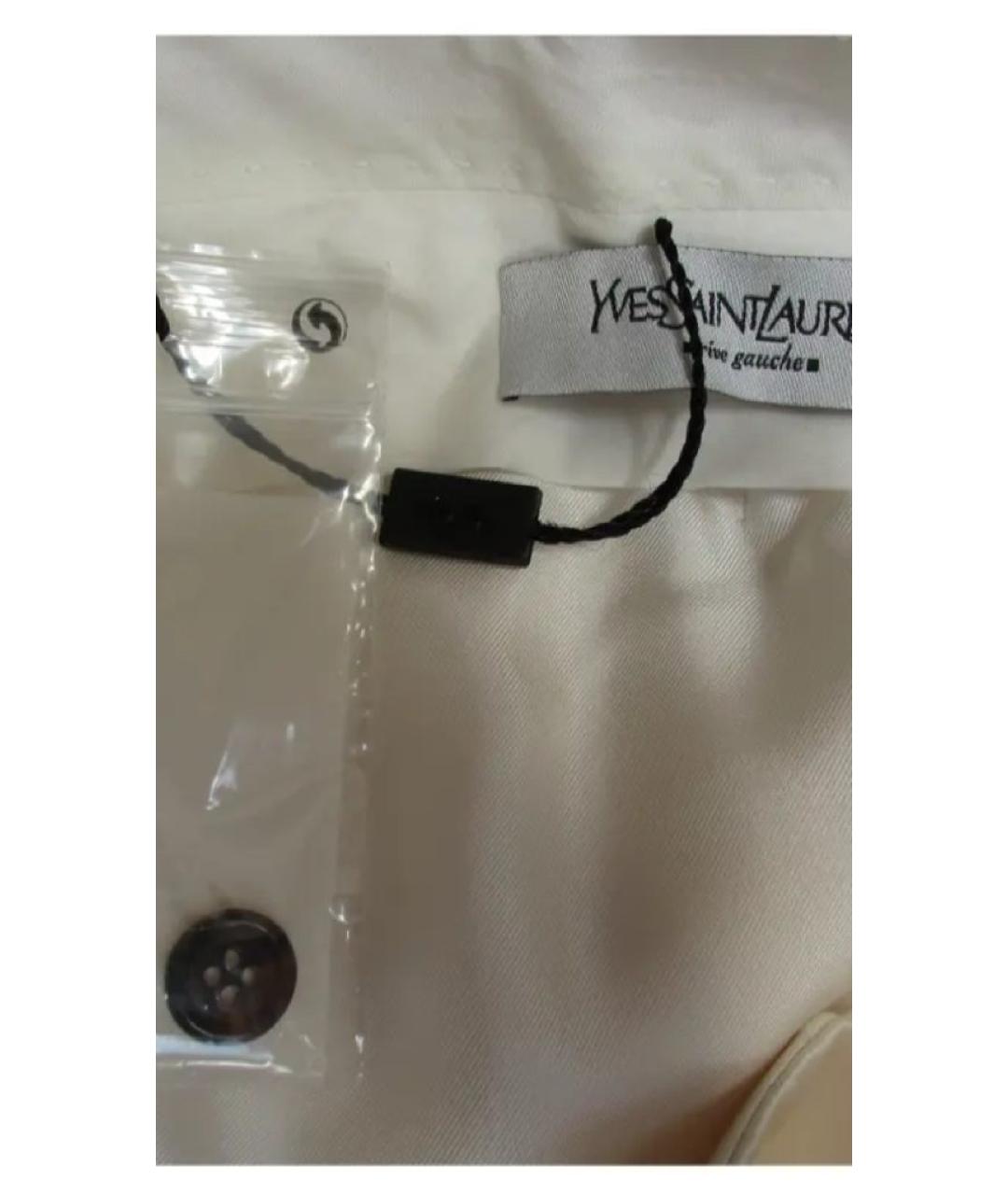 SAINT LAURENT Белый хлопковый костюм с брюками, фото 6