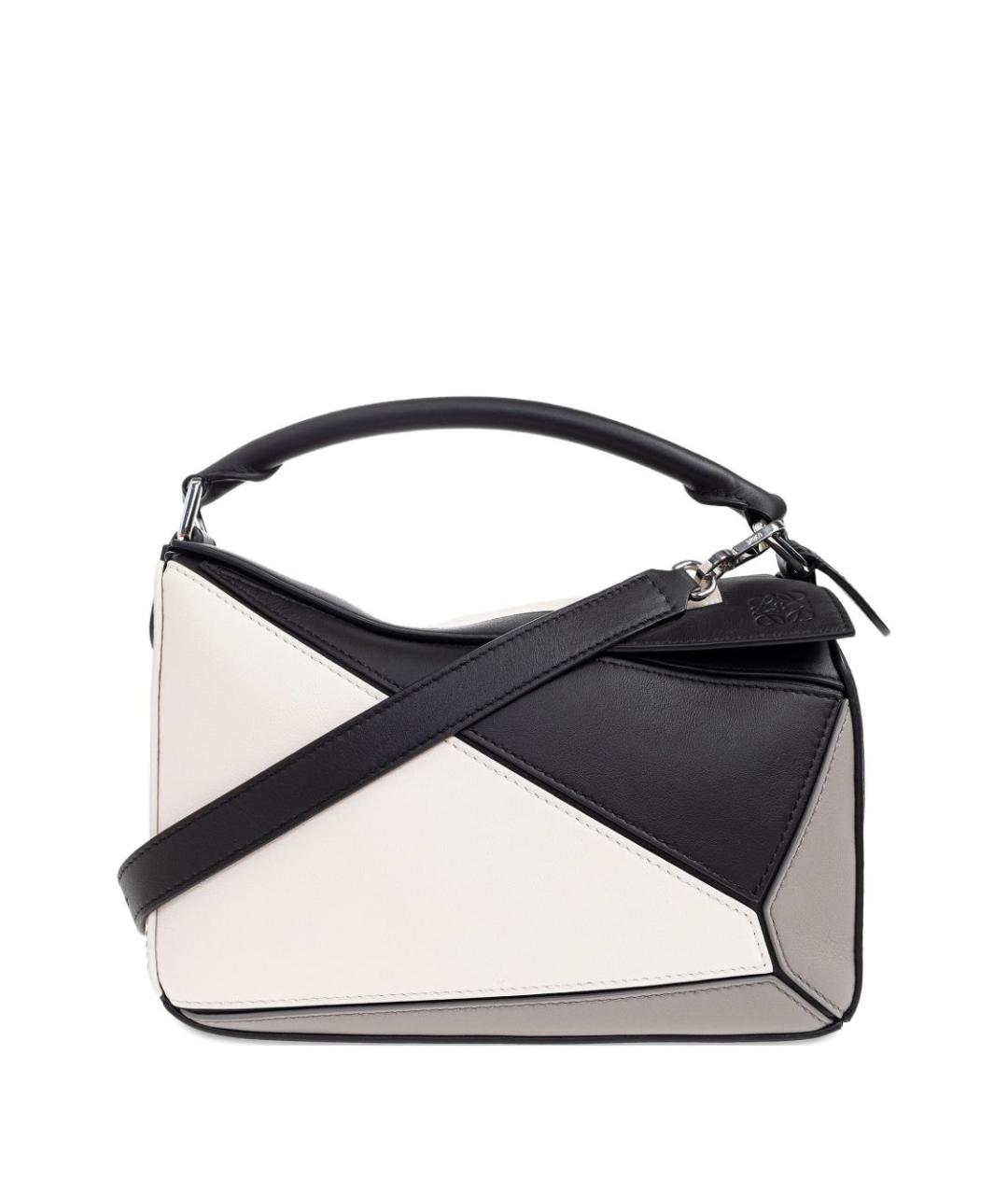 LOEWE Серая кожаная сумка тоут, фото 1