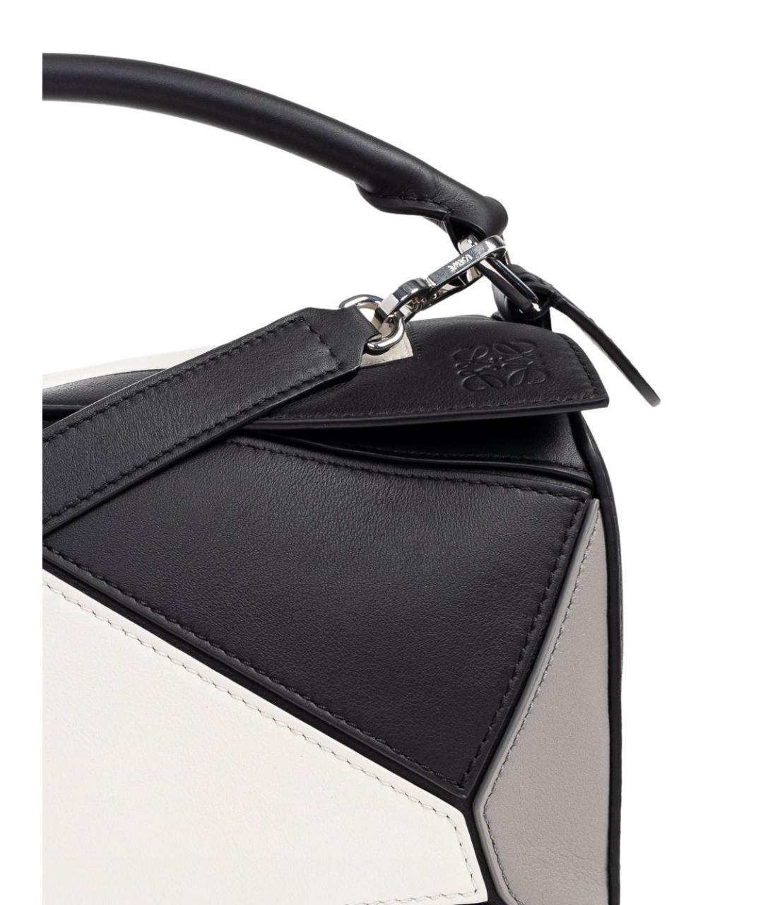 LOEWE Серая кожаная сумка тоут, фото 2