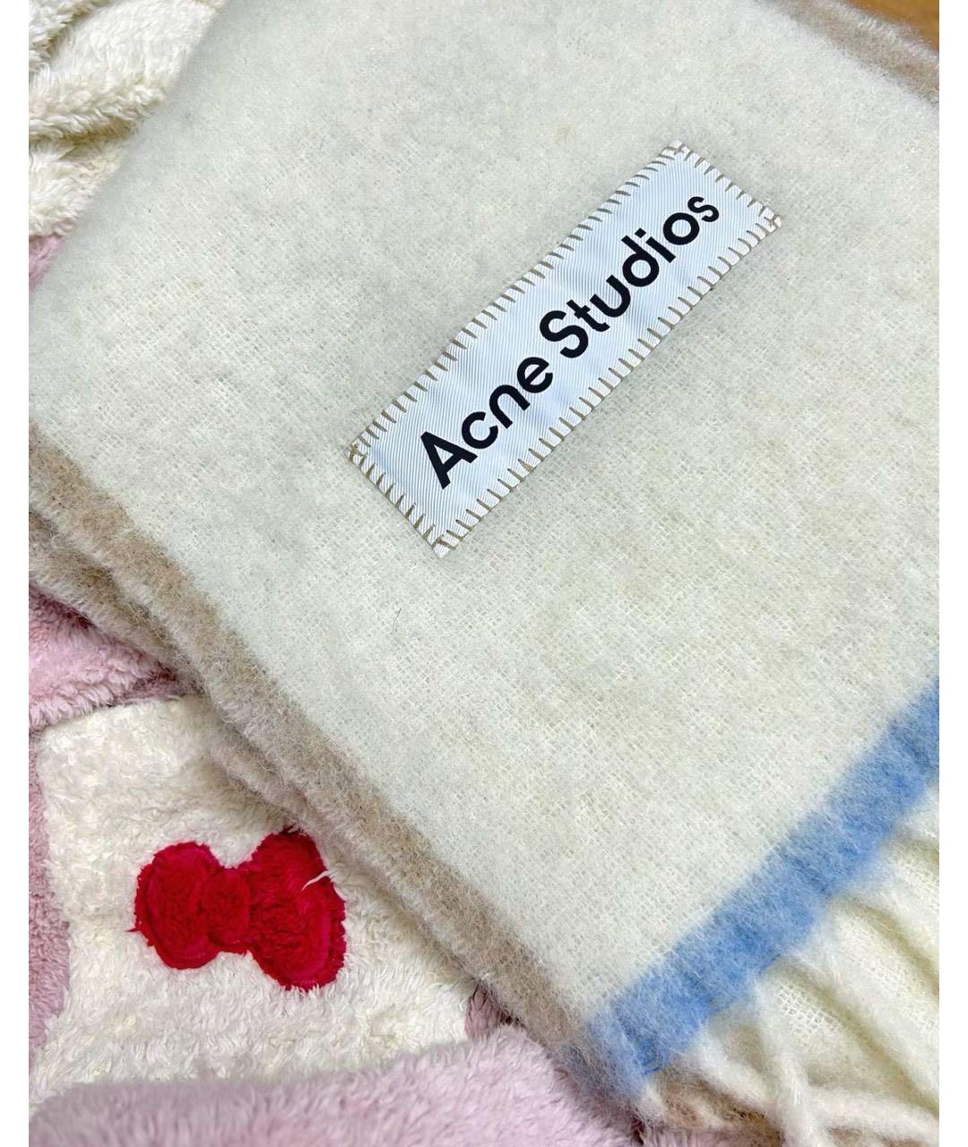 ACNE STUDIOS Мульти шерстяной шарф, фото 6