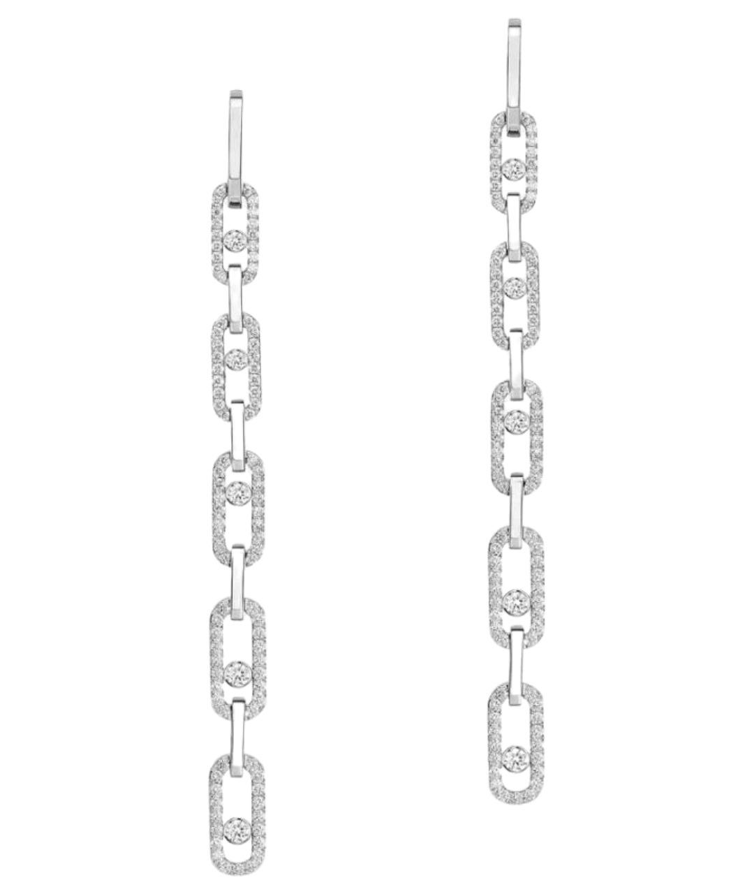 MESSIKA Серебряные серьги из белого золота, фото 1