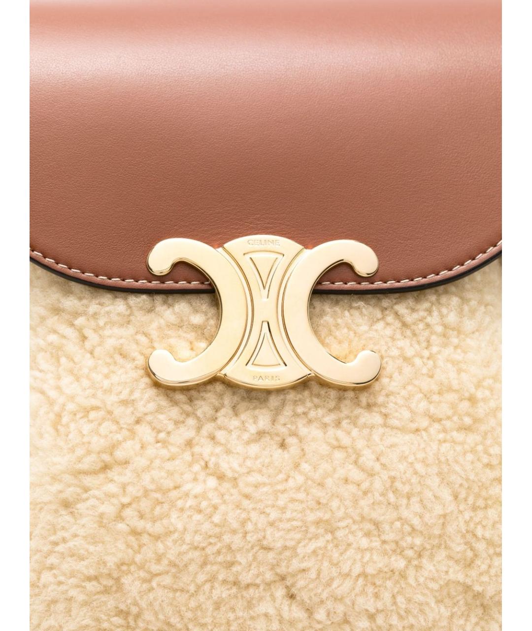 CELINE Коричневый кожаный рюкзак, фото 4