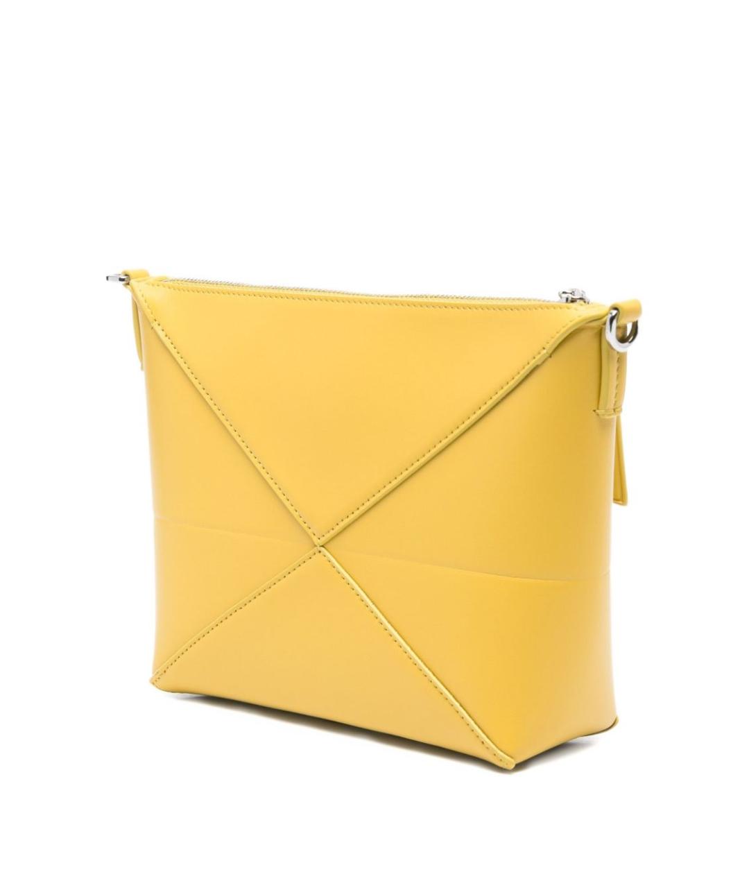 LOEWE Желтая кожаная сумка через плечо, фото 5