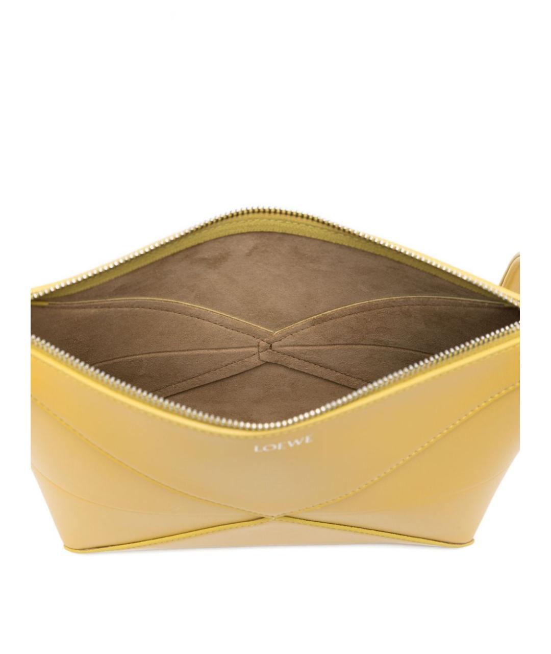 LOEWE Желтая кожаная сумка через плечо, фото 2