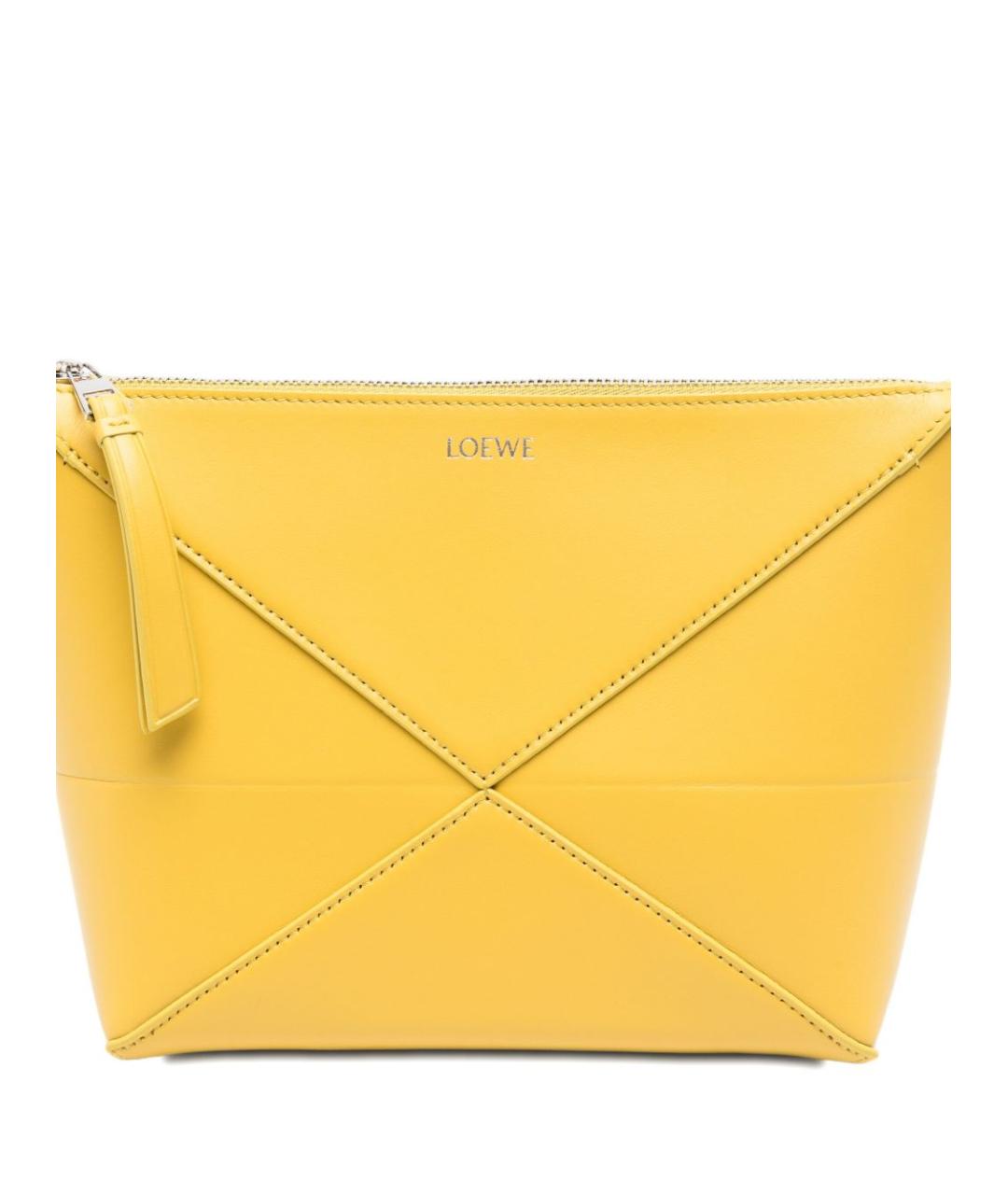 LOEWE Желтая кожаная сумка через плечо, фото 4