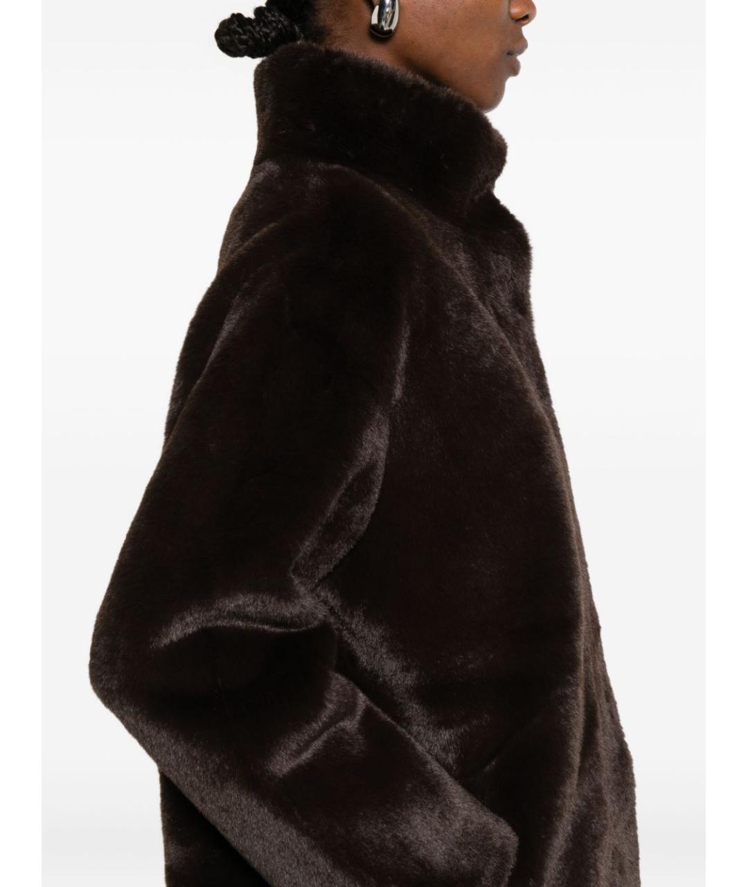 apPARIS Коричневая полиэстеровая шуба, фото 3