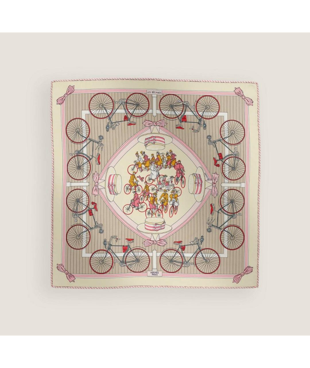 HERMES Мульти шелковый платок, фото 3