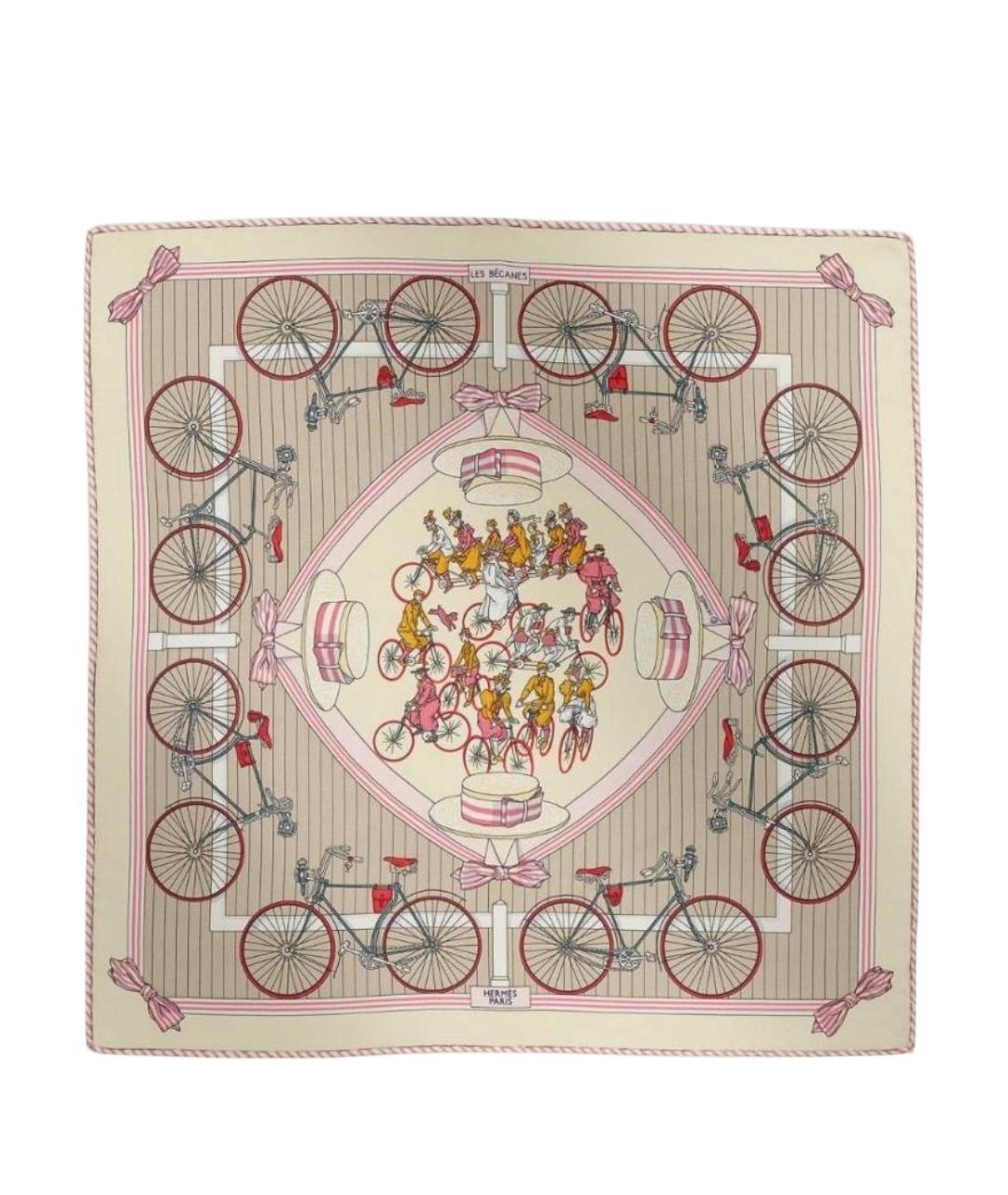 HERMES Мульти шелковый платок, фото 1