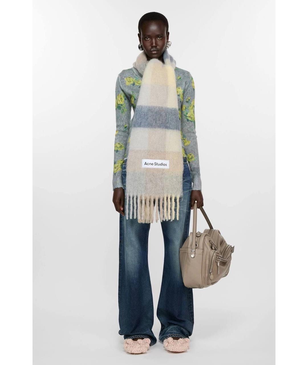 ACNE STUDIOS Мульти шерстяной шарф, фото 2