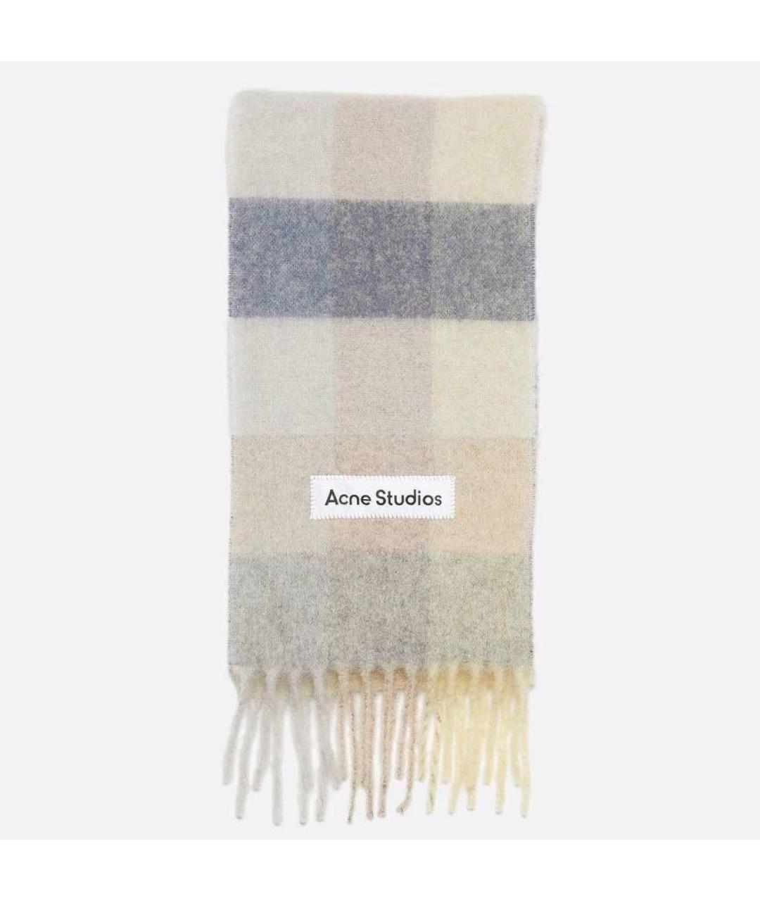 ACNE STUDIOS Мульти шерстяной шарф, фото 7