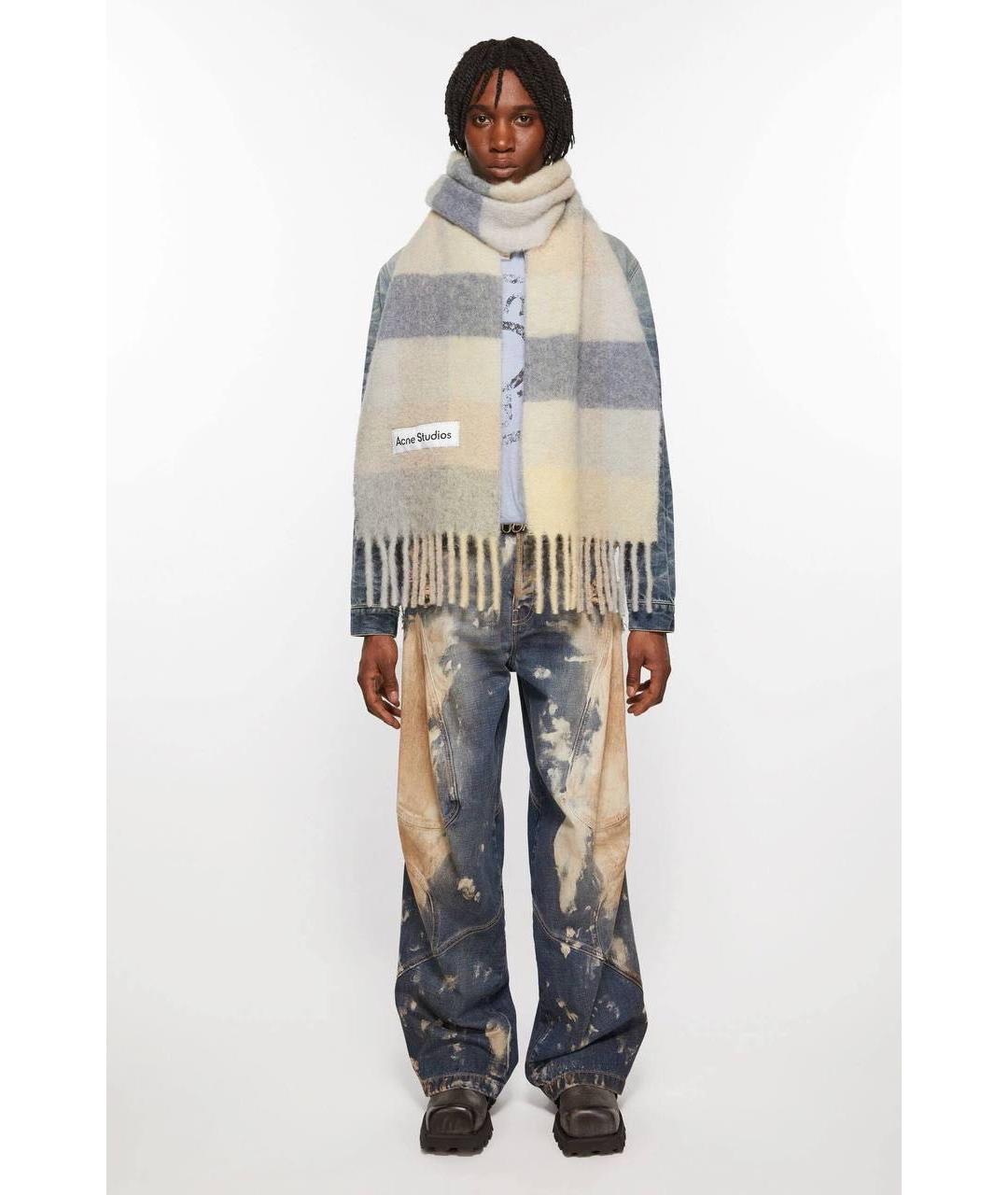 ACNE STUDIOS Мульти шерстяной шарф, фото 3