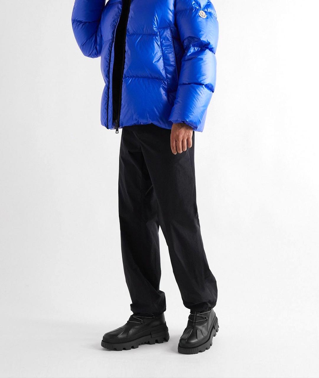 MONCLER Черные кожаные высокие ботинки, фото 7