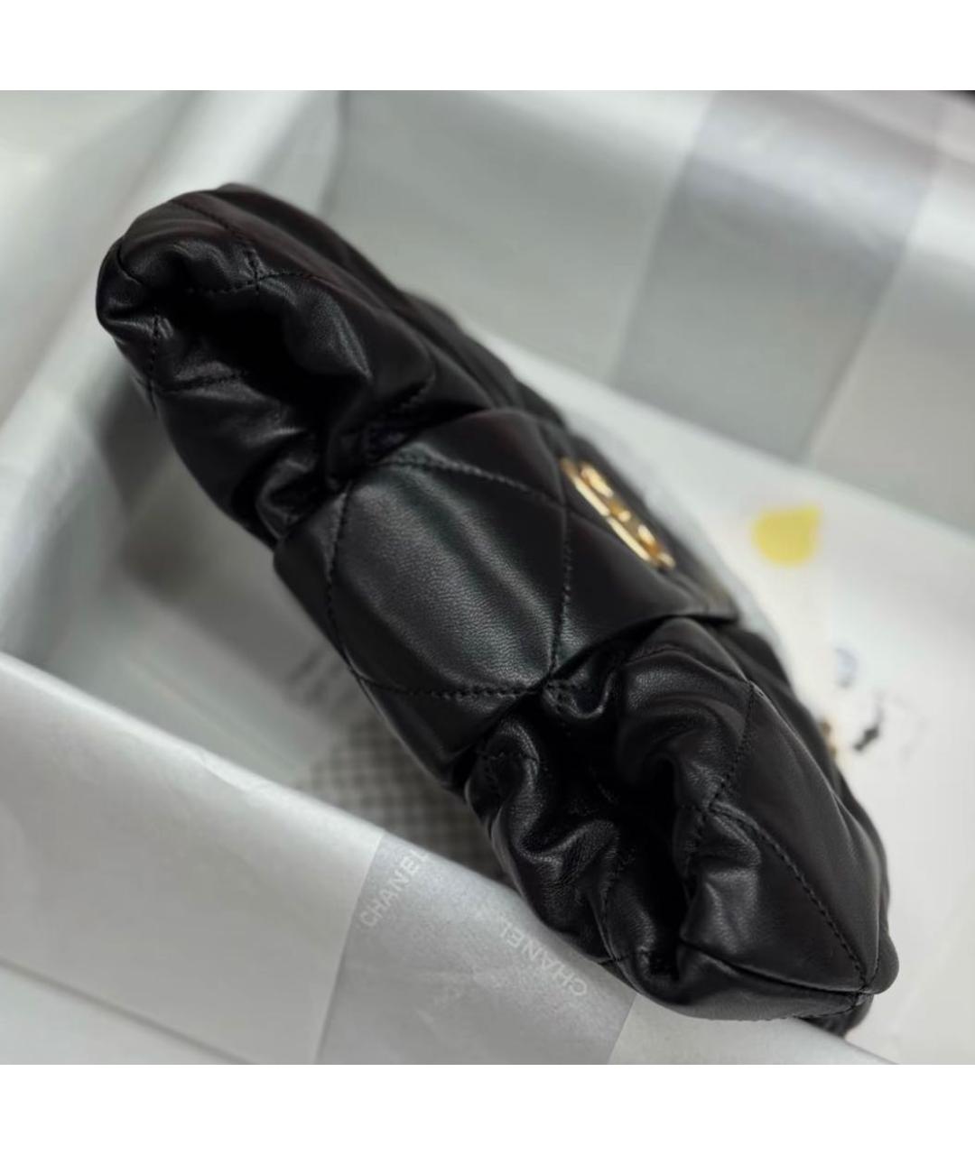 CHANEL Черная кожаная сумка через плечо, фото 8