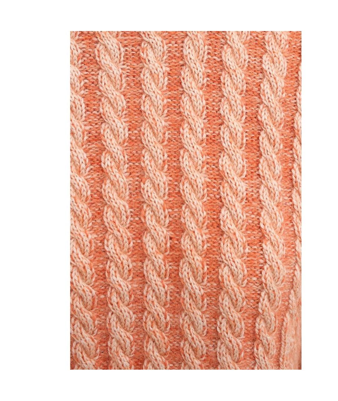 CHLOE Оранжевый шерстяной джемпер / свитер, фото 4