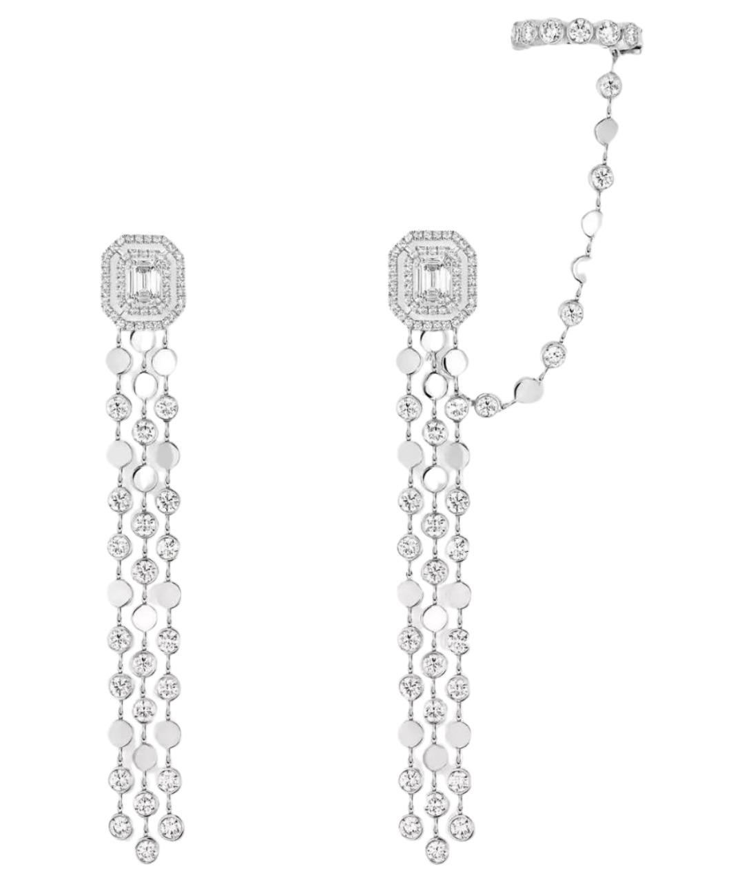 MESSIKA Серебряные серьги из белого золота, фото 1